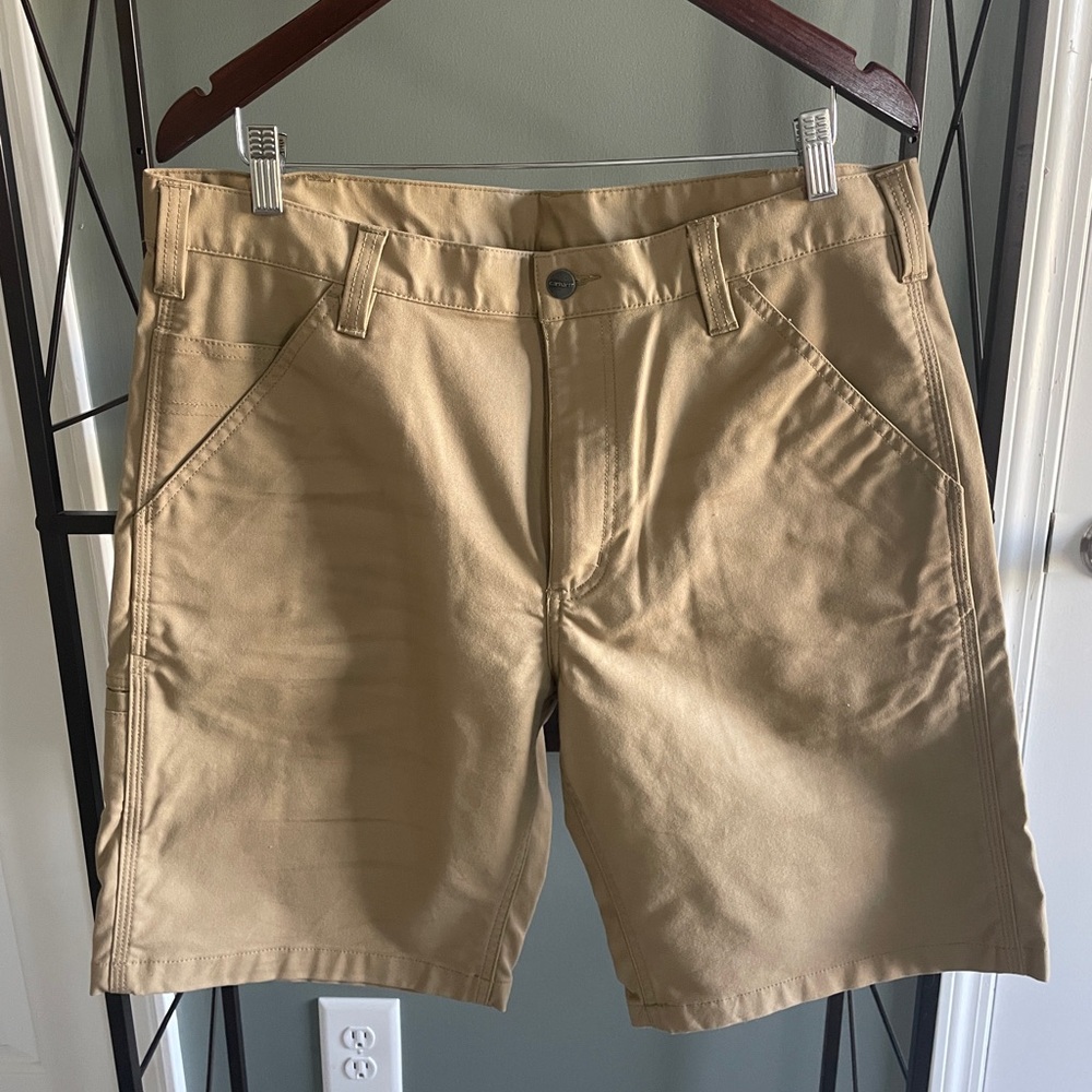 Carhartt Men’s Rugged Flex Work Shorts in Khaki